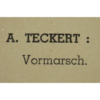 A. Teckert: Vormarsch- WW2 reprint. Espenlaub militaria